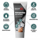 Spachtel, Wand, Symbole, Text, Vorteile.