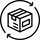 Schwarzes Quadrat mit weißem Text.
