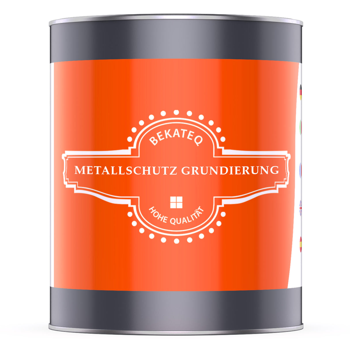 Dose mit Metallschutz-Grundierung.