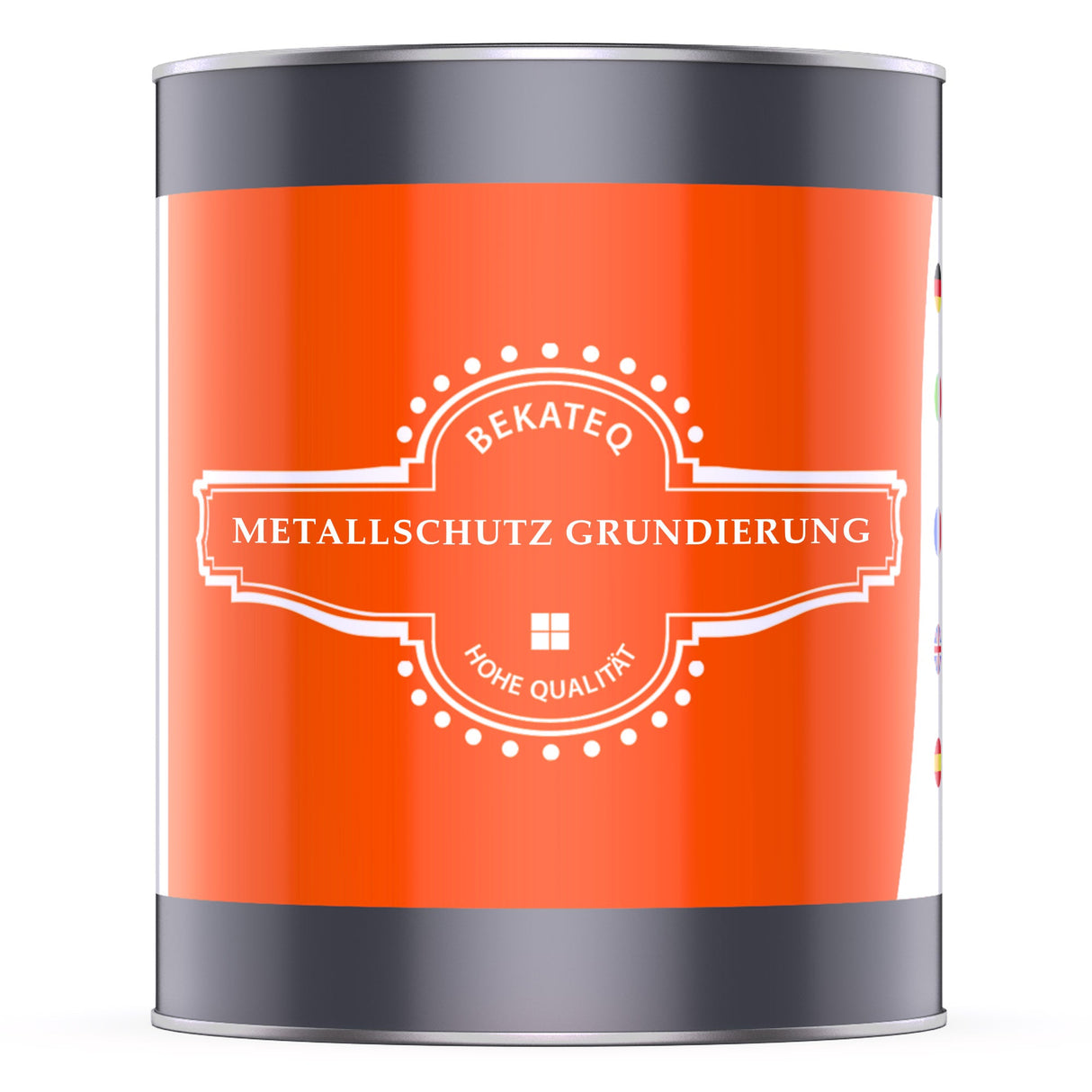 Dose mit Metallschutz-Grundierung.