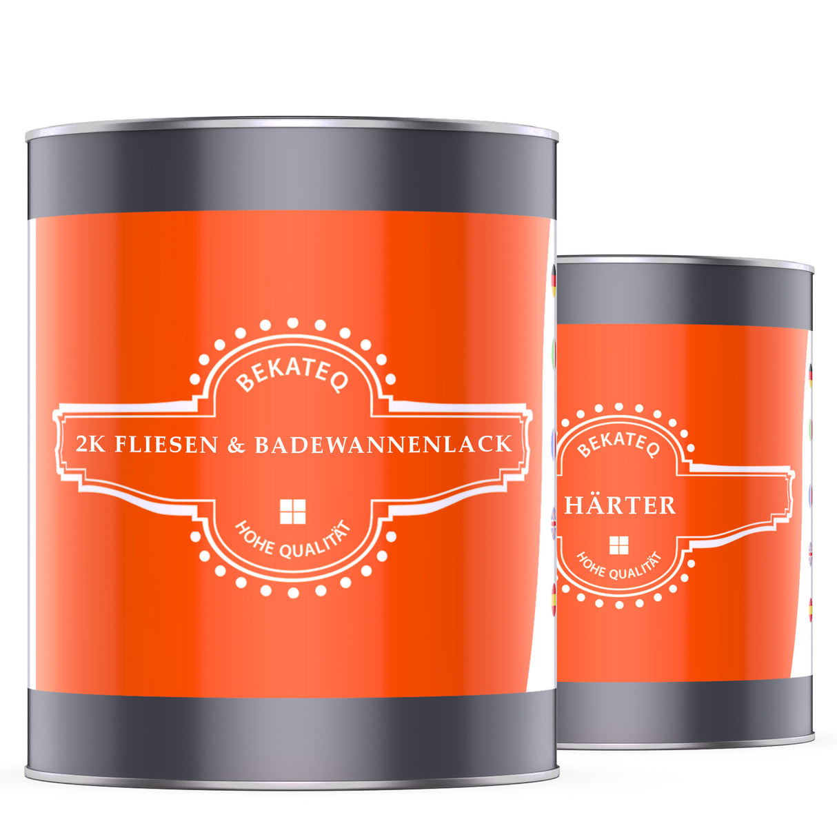 Zwei Dosen BEKATEQ Badewannenlack