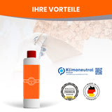Flasche, Tapetenlöser, Klimaneutral, Made in Germany.