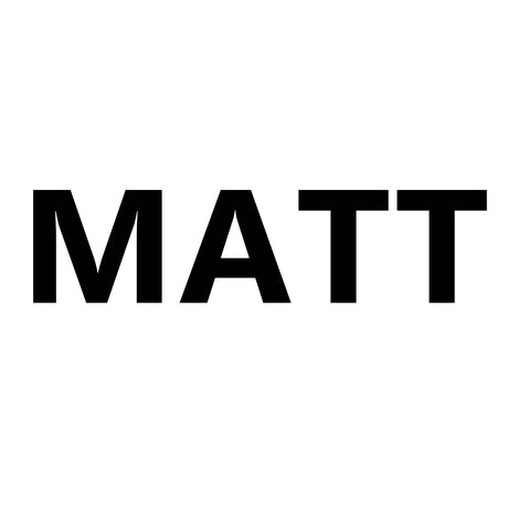 Schwarzer Text "MATT" auf Weiß.