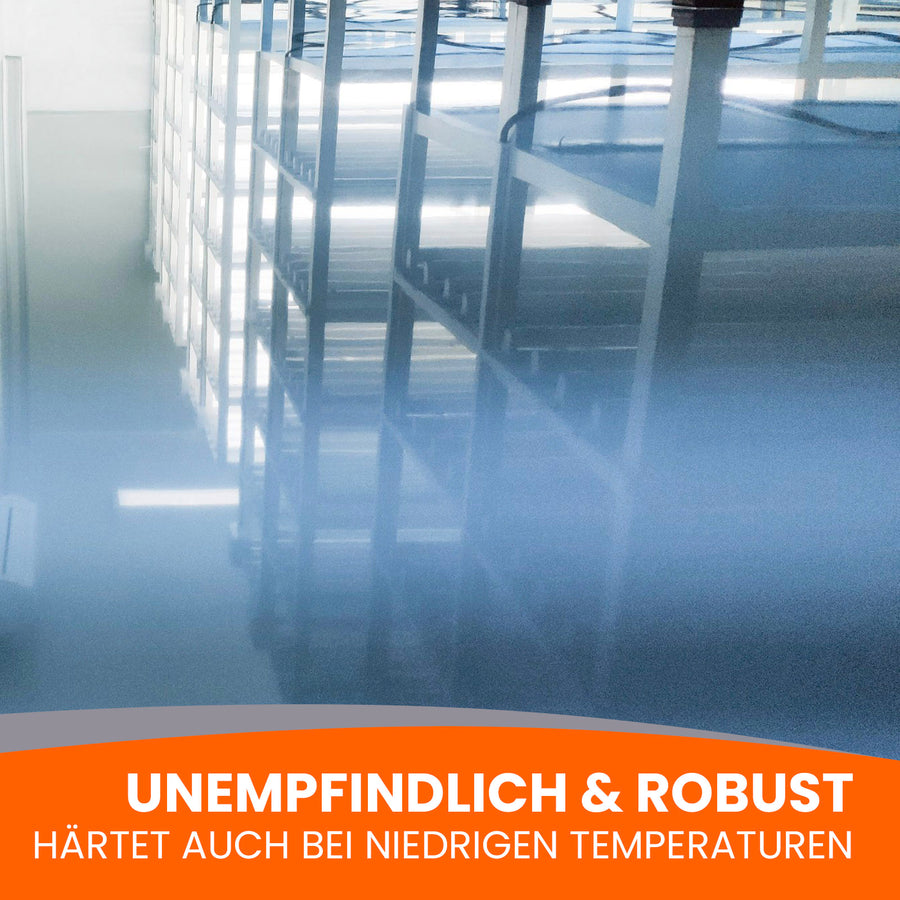 Glänzender Boden, reflektierende Oberfläche.