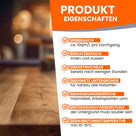 Produktmerkmale von Farben und Lacken.