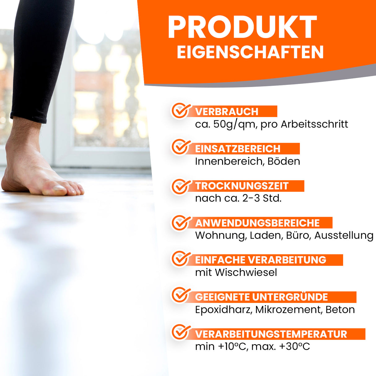 Produktmerkmale von Bodenbeschichtung.