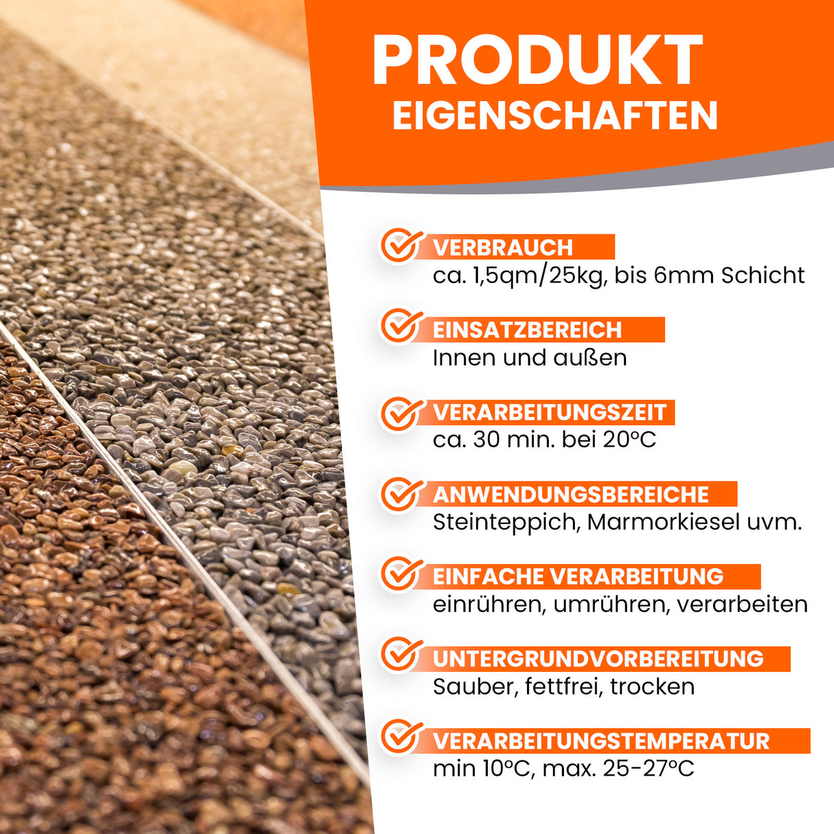 Produktmerkmale von Bodenbeschichtungssystem.