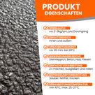 Text über Produkteigenschaften und Steinoberfläche.