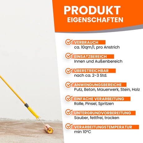 Produktmerkmale für Farben und Lacke.