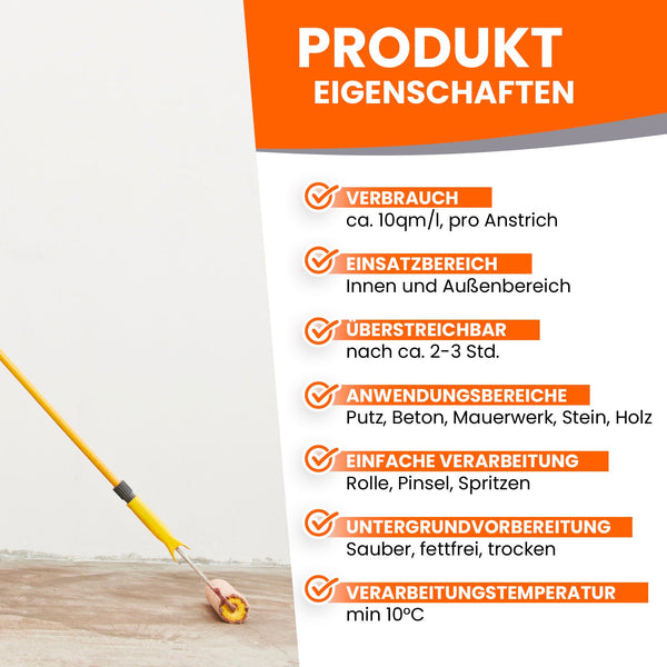 Produktmerkmale für Farben und Lacke.