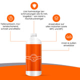 BE-718 WPC Reiniger Set Konzentrat + Bürste