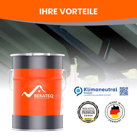 Farbeimer, BEKATEQ-Logo, "Ihre Vorteile".