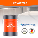 Farbeimer mit BEKATEQ-Logo, Zertifikate.