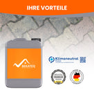 Kanister, Pflastersteine, Logos, Text, Deutschland.