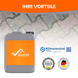 Kanister, Pflastersteine, Logos, Text, Deutschland.