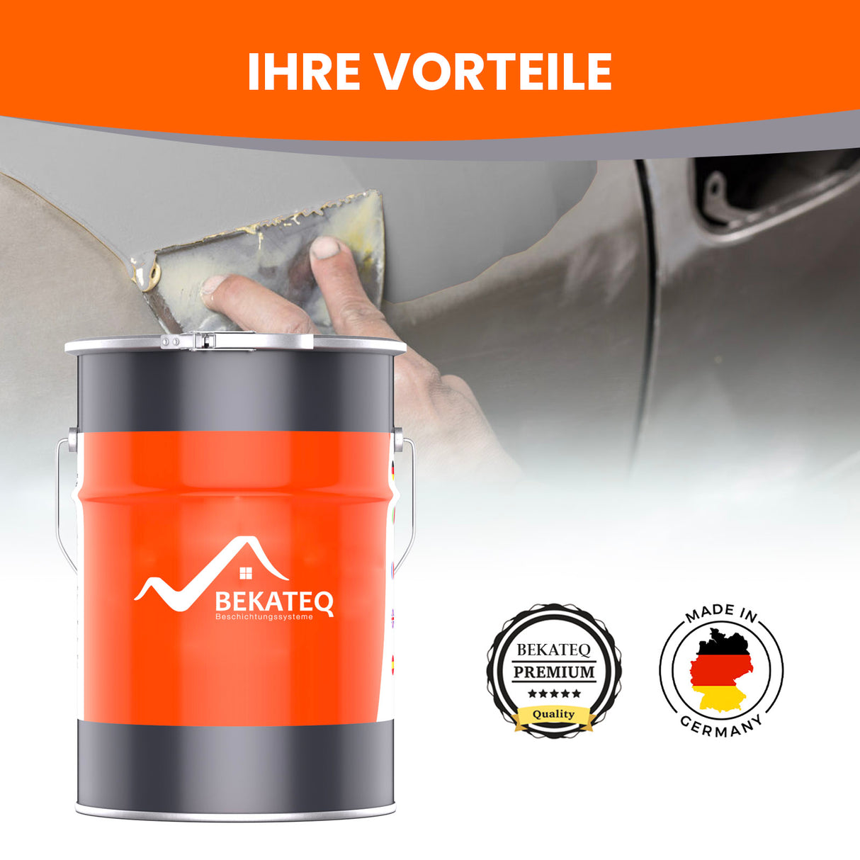 Person lackiert Auto mit BEKATEQ.