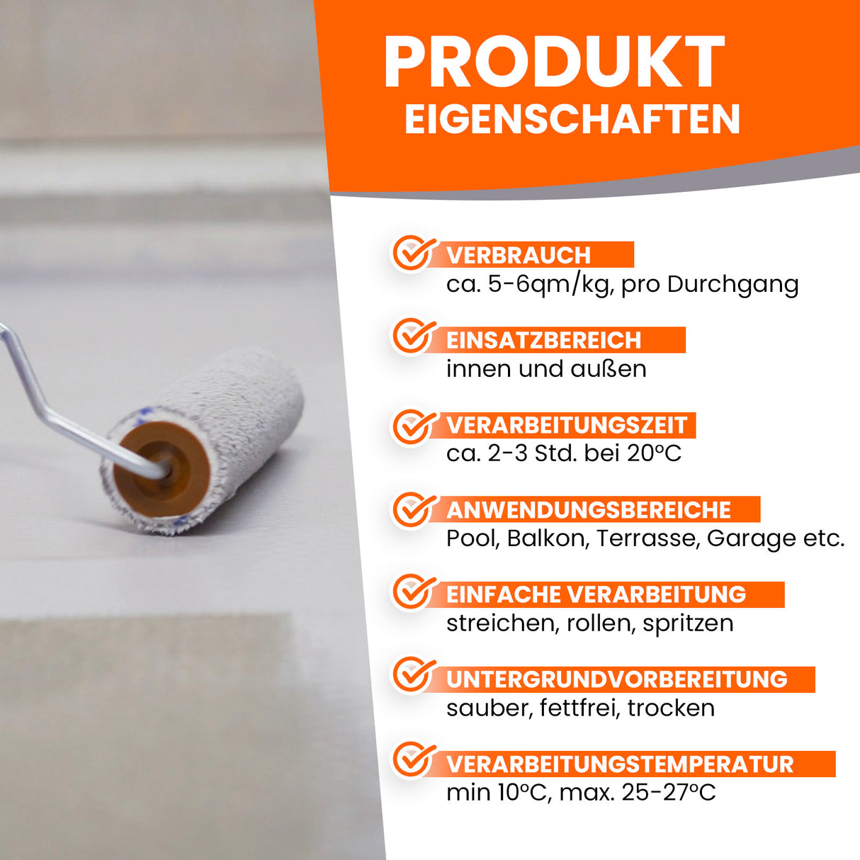 Produktinformationen für Farben und Lacke.