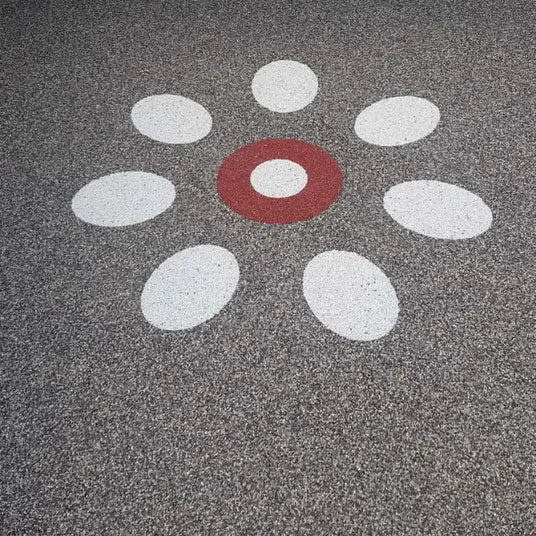 Steinteppich Muster Kreise 