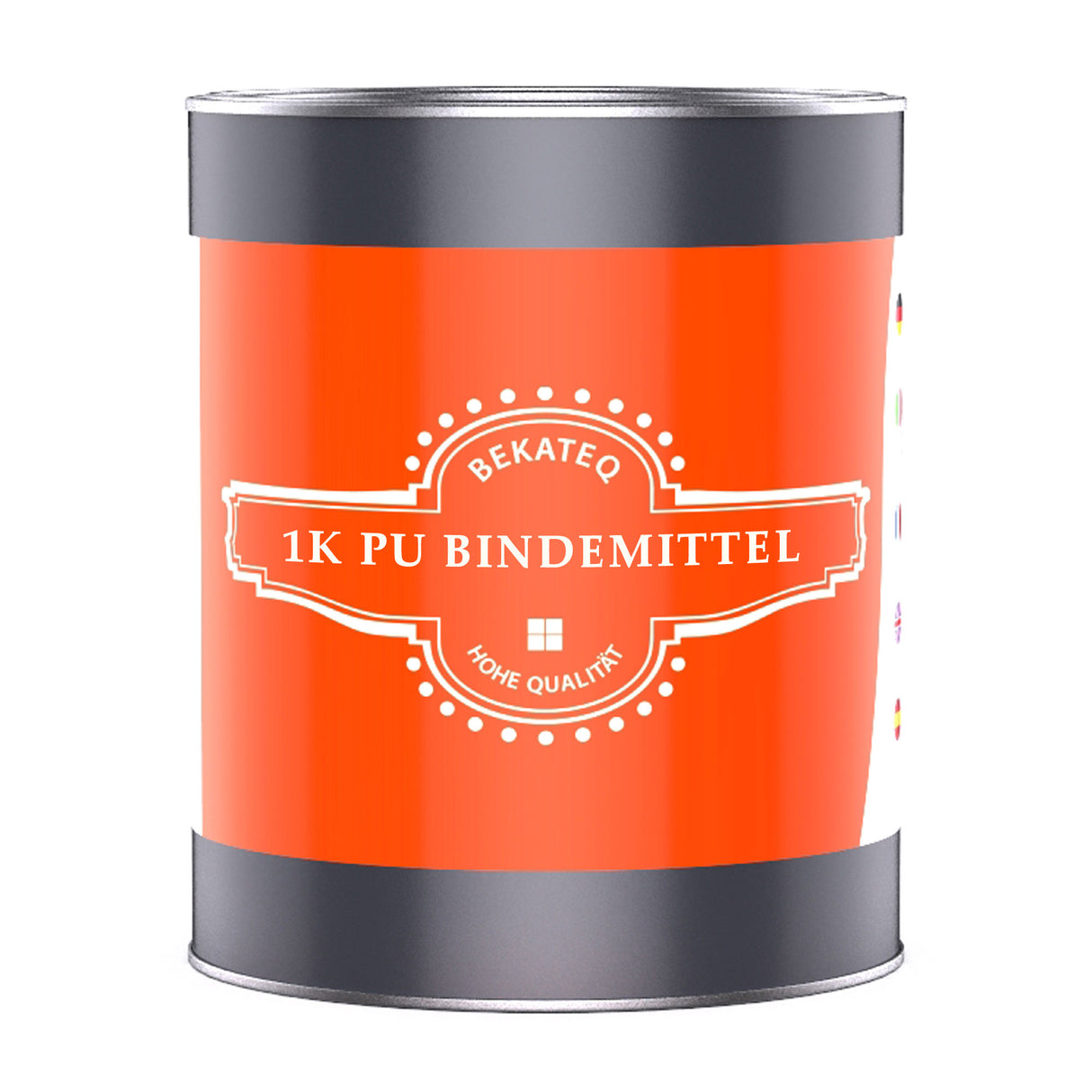 Dose mit PU-Bindemittel, orange.