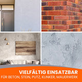 Verschiedene Wandoberflächen und Texturen.