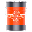 Dose mit rotem Dielenlack-Label.