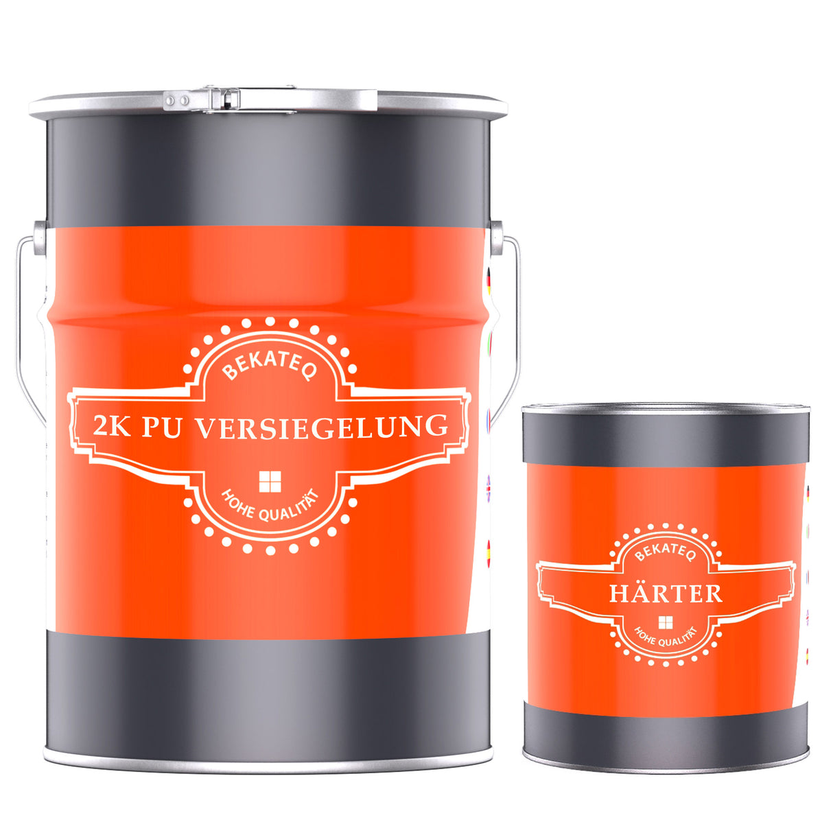 Zwei Dosen PU Versiegelung.