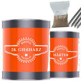 2K Gießharz und Härter Dosen.
