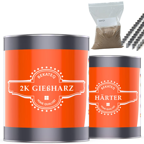 2K Gießharz und Härter Dosen.