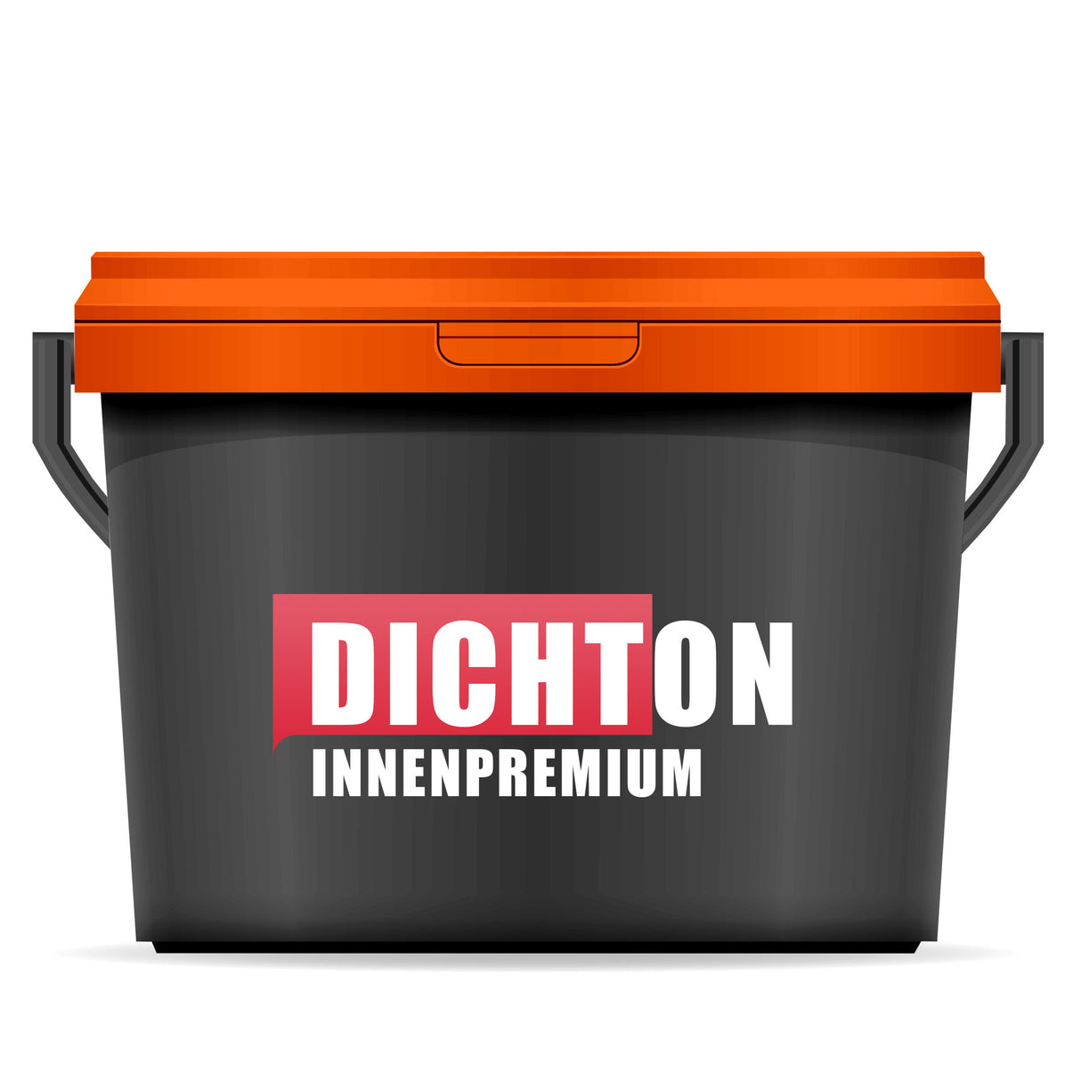 Eimer mit "Dichton Innenpremium"-Aufschrift.