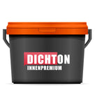 Eimer mit "Dichton Innenpremium"-Aufschrift.