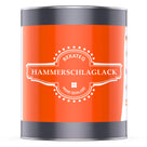 Dose mit Hammerschlaglack-Label.