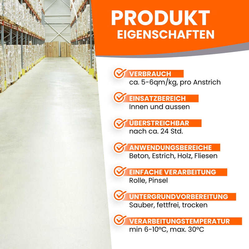 Produktinformationen für Holzbeschichtung.