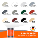 RAL-Farben mit hoher Deckkraft.
