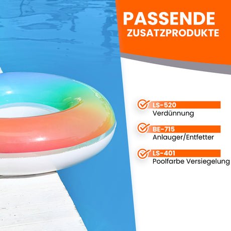 Schwimmring, Pool, Zusatzprodukte, Text.
