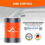 Farbeimer, Badewanne, Logos, Text, Siegel.