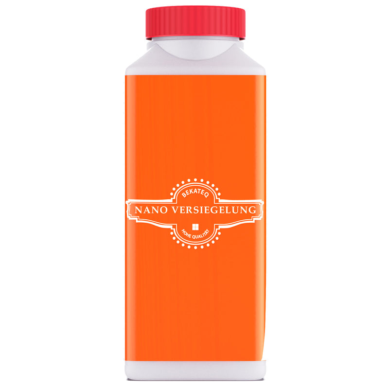 Flasche mit Nano Versiegelung.