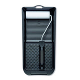 Farbroller mit Farbwanne, schwarz.